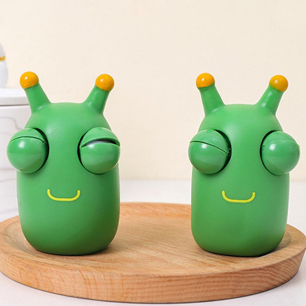 Söt Grön Bugg Öga Squishy Leksak Bugg Kläm Leksak Dekompressionsleksak