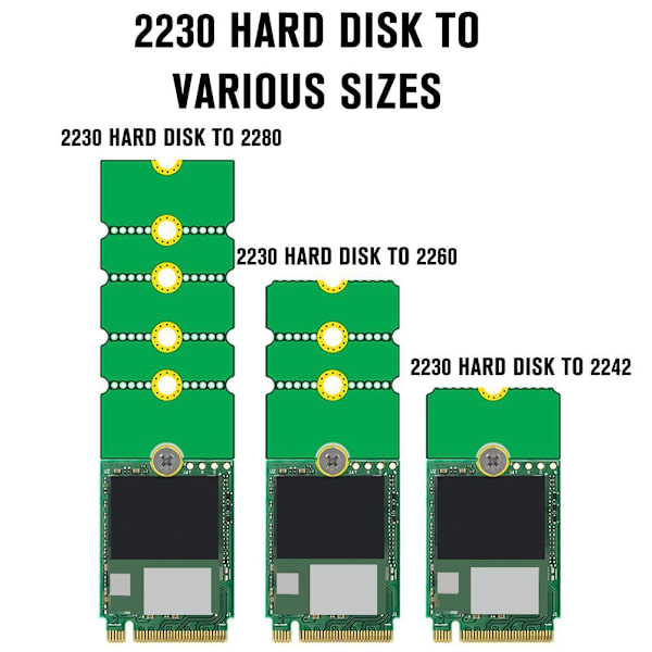 NGFF M.2 SSD state drive 2242 till 2280 2230 till 2280 Tillbehör Ny Z5 Multi-colorA 2230/2242/2260