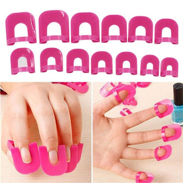 U-formade Nagellacksskydd Böjd Form Fingerverktyg Guide Mall Manikyr Konst Nagel K1c0