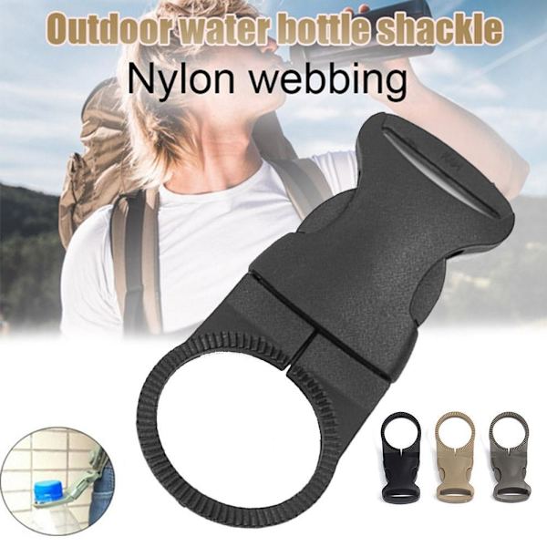 Hängande Spänne Bärbar Vattenflaska Set Mineralvattenflaskhållare För Ryggsäckar Med Utomhus B2m1 black One-size