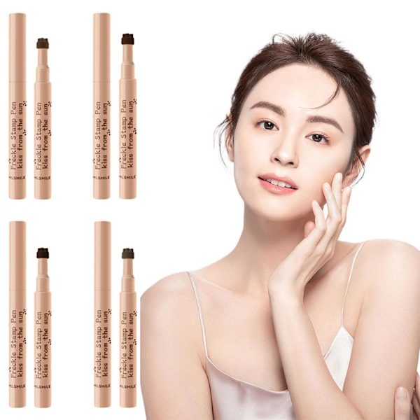 Naturlig Fräknepenna Mjuk Hållbar Vattentät Prick Makeup Penna Markör BÄSTf 04#dark brown one size