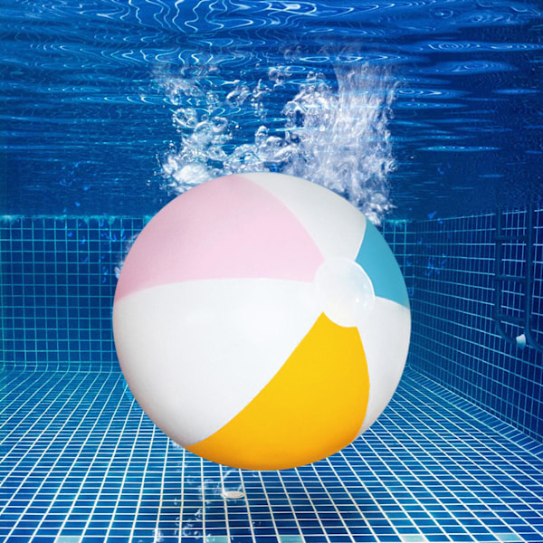 Uppblåsbar Badboll Regnbågsfärgad Poolparty Favörer Boll Leksak Strand Pvc Uppblåsbar Sommarleksak G2u8 6 color-40cm 40cm