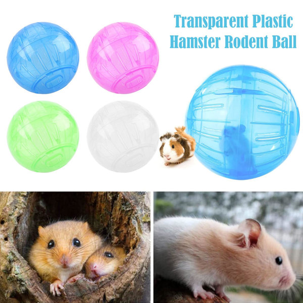 Hamster Träningsboll Transparent Plast 10cm Löparboll För blue One-size