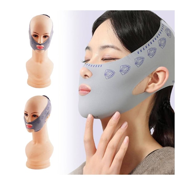 Skönhet Kvinnor Anti Rynk Ansikte Sovande Bantning Full V Bandage Mask Lyft Z7B6