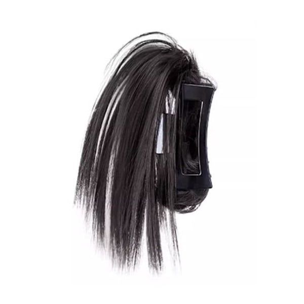 Hästsvansperuk för kvinnor, fluffig, slarvig, vindblåst darkbrown 30cm