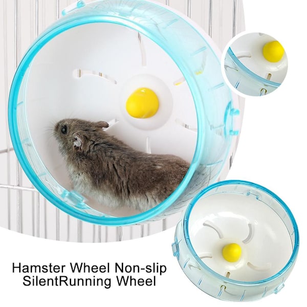 Hamsterhjul Halkfritt Tyst Löphjul 12/14/17.5/21.5cm Underhållningsrulle Leksak Löpning A1b1 17.5cm 1pcs