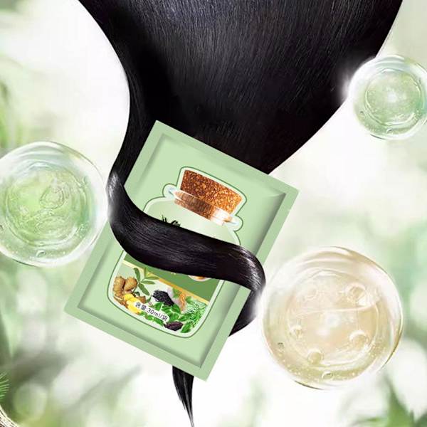 30 ml Naturlig Växtbaserad Hårfärg, Rent Växtbaserat Extrakt För Grått Hår❀. Bubbla Y9T4 coffee 30ml