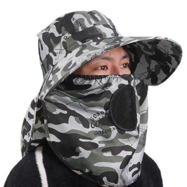 Anti-UV Work Hat Heat Front Cover Face Army Hat Full Face Hat Hej A 1size