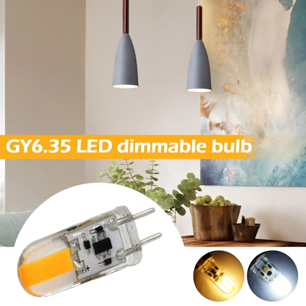 GY6.35 3W 6W LED-lampor ACDC12V Majslampa Dropplampa Chandelier Cold whiteness One-size