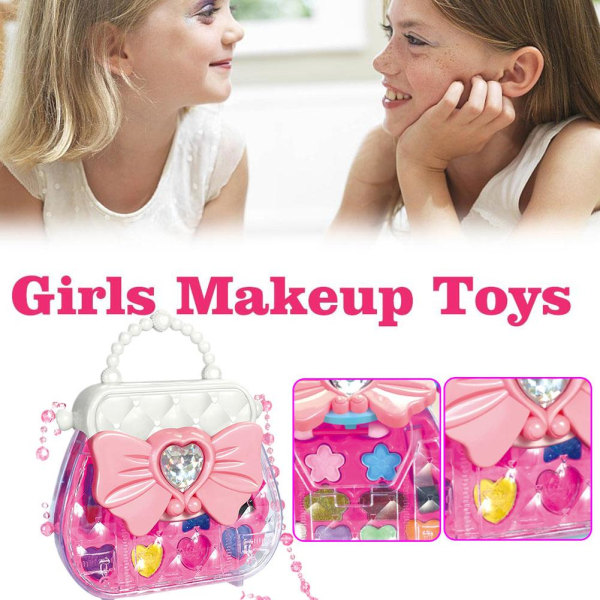 Barn Flickor Sminkleksaker Set Kosmetisk låtsasleksats prinsessan till