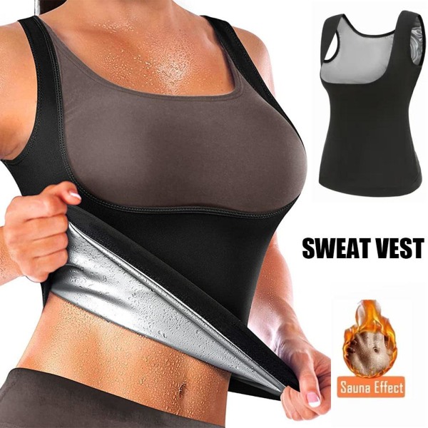 Sweat väst Bastu Sweat Suit för kvinnor Bastuskjorta Shapewear 70-80kg 4XL/5XL