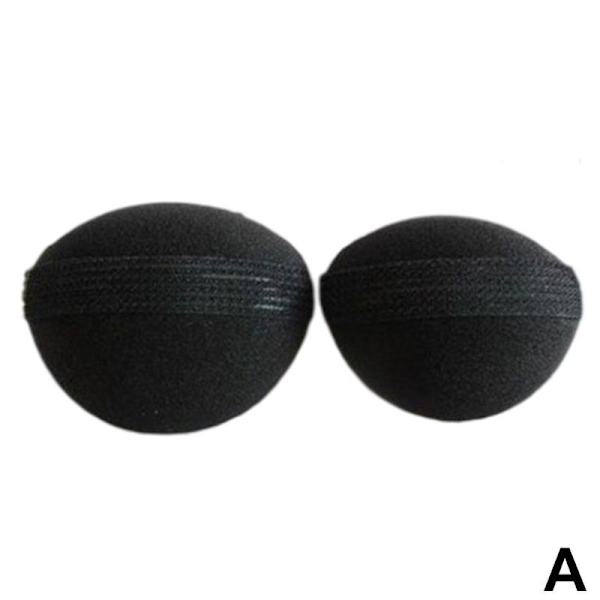 Invisible Hair Volume Öka Fluffy Puff Sponge Pad Clip NYHET S black Rear