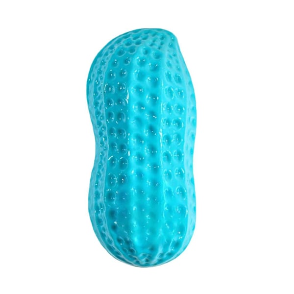 Interaktiv Bitresistent Molar Leksaksboll Jordnötsleksak Hund Pip Ljud C4E5 blue 1pcs