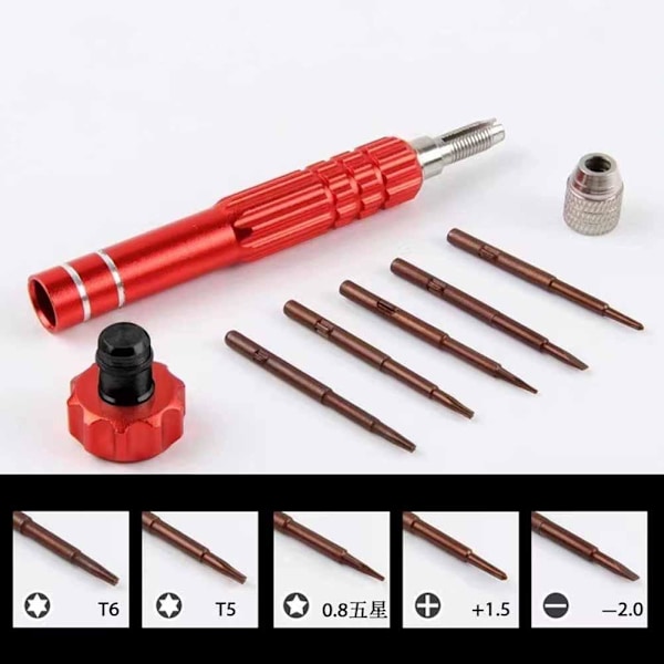 5-i-1 Pentalobe-skruvmejsel Precision Tool för iPhone DE Mobile gold 1pcs
