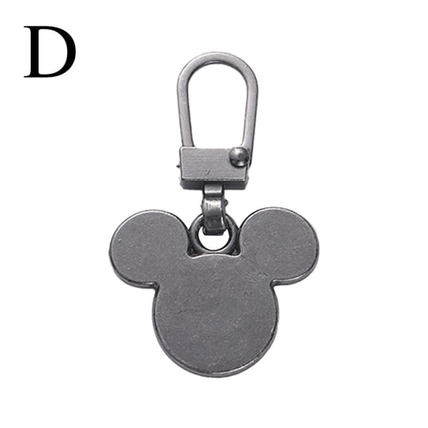 Mickey Zipper Head Avtagbar Zipper Head Bagagejacka Kläder grey one-size