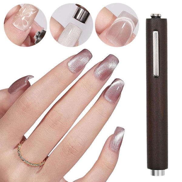 3 I 1 Multifunktionell Magnetisk Kattöga-sticka För Nagelkondesign Nagelverktyg S9