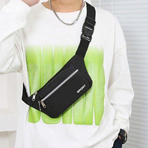 Löpningsbälte Unisex Sport Jogging Telefon Nycklar Mobil Resa Pengar Midjeväska ≮ Red One size