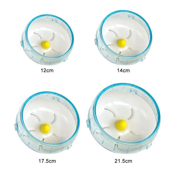 Hamsterhjul Halkfritt Tyst Löphjul 12/14/17.5/21.5cm Underhållningsrulle Leksak Löpning A1b1 14cm 1pcs