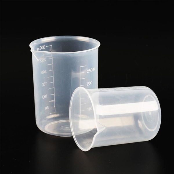 Transparent plastbägare med graderad köksbakning TransparentF 500ml