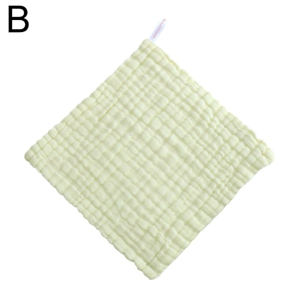 CQJJTKX Muslin Babytvättlappar, 100% Bomulls Tvättservetter för Bebis Yellow 1pcs