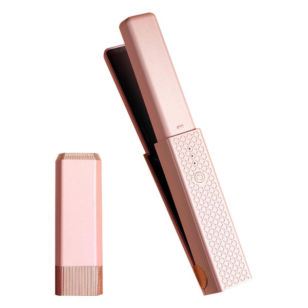 Sladdlös 2-i-1 Plattång Locktång med USB-laddning Bärbar och S1 pink 20*3*3cm