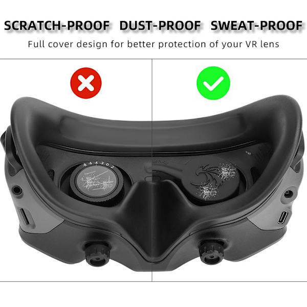 Sunnylife Eagle Silikon Linsskydd Fodral för Goggles 2 D4V9