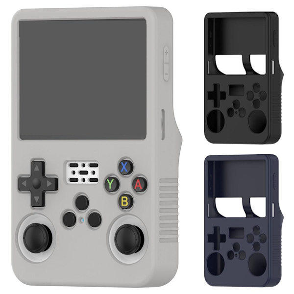 För R36S Handhållen Spelkonsol Förvaringsväska Skyddsfodral Silikonskyddsfodral$ black 1pcs