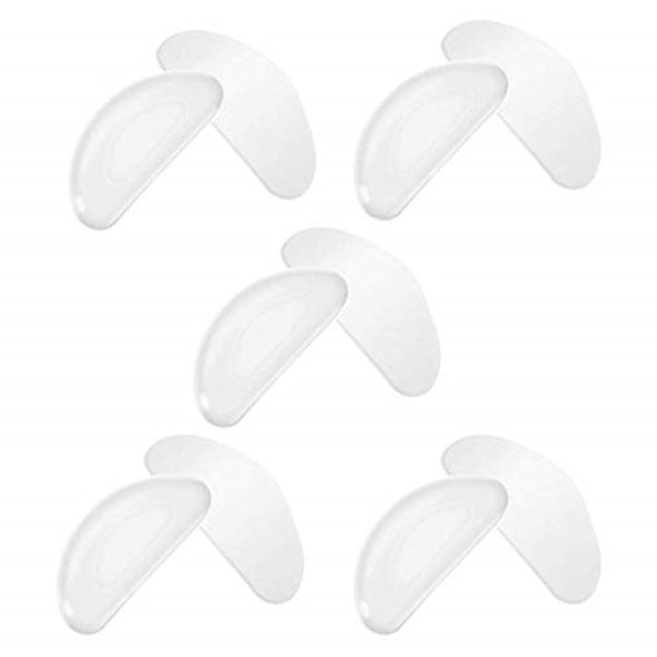 Anti-Slip Silikon Självhäftande Nässkydd för Glasögon transparent 5pcs