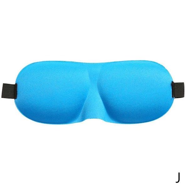 3D Reseögonmask Sovmask Vadderad Skugga Skydd Vila Avslappning Sovbindel Z1O0 blue one-size