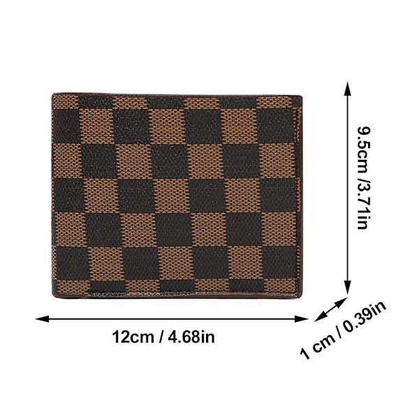 PU Läderplånbok För Män Original Myntväska Ungdoms Mode Sömmar Kontrastfärg Plånbok Pojke N5p2 Black onesize