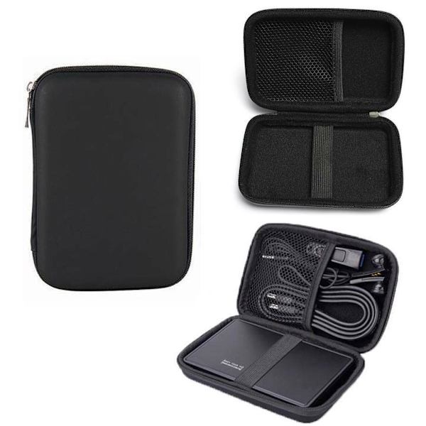 USB Extern HDD Hårddisk Väska Bärfodral Ny 2 Fodral -AU.
