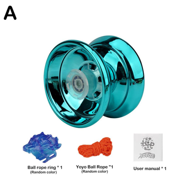 4 färger Magic YoYo Professionell aluminium Boy Toys High Speed Be blue  onesize