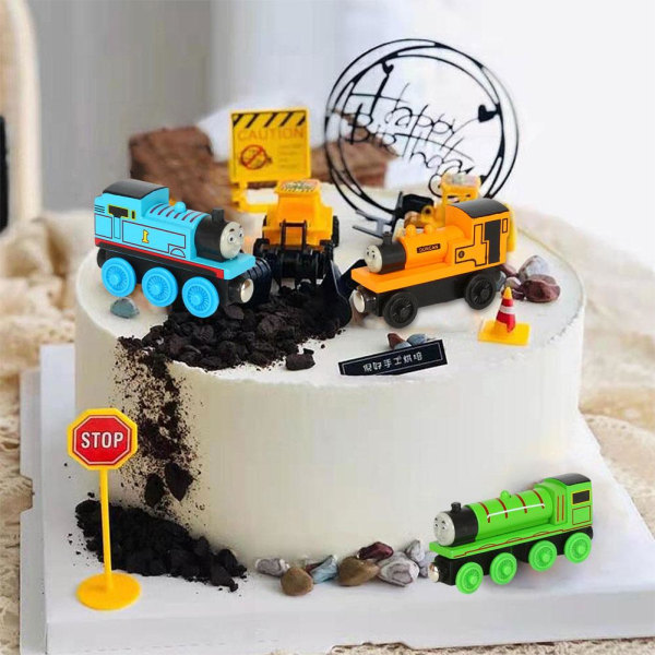 Thomas Little Train Toy Cake Decoration Magnetic Railway Train C 1 DUNCAN one-size