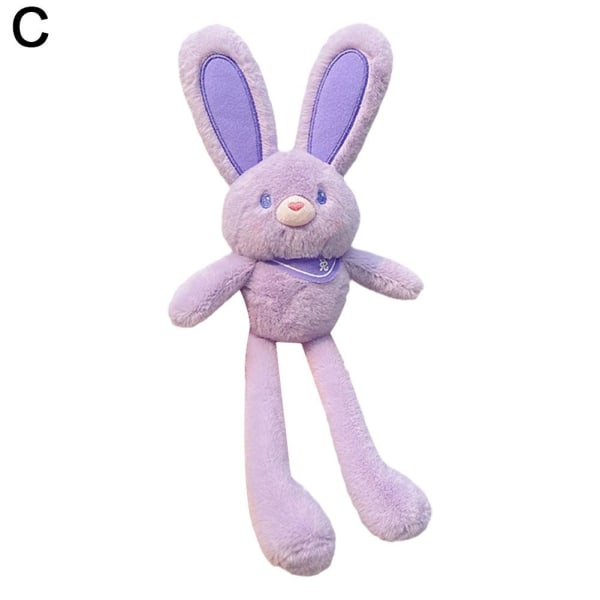 Bunny Toy Cute Pull the Legs Rabbit Nyckelring Dagispresent G purple one-size