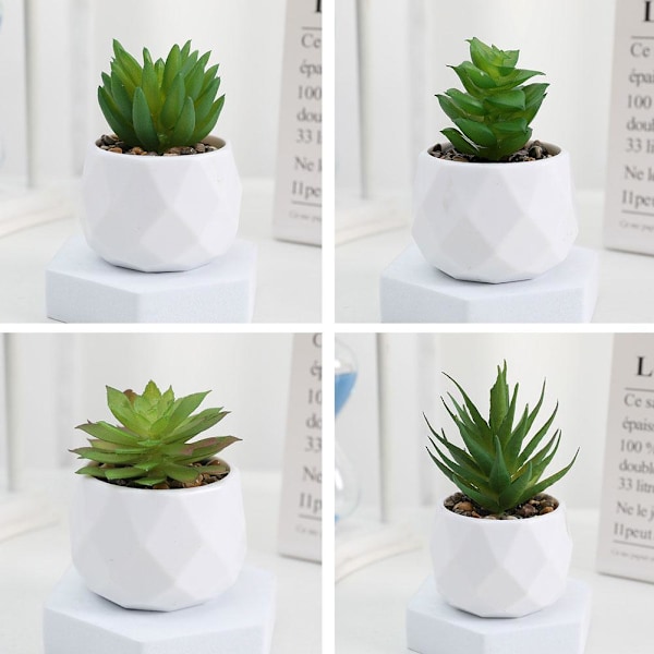 Konstgjord krukväxt Succulent Pot Small Faux Fake Kaktus InOu I 1set