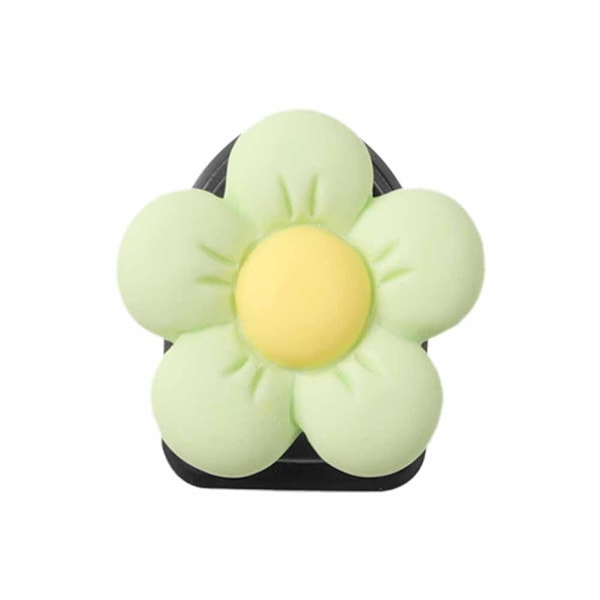 Mini-krokar med blommönster, klibbiga bilkrokar, kreativa inredningskrokar V7L5 R3S5 Sa yellow 1pcs
