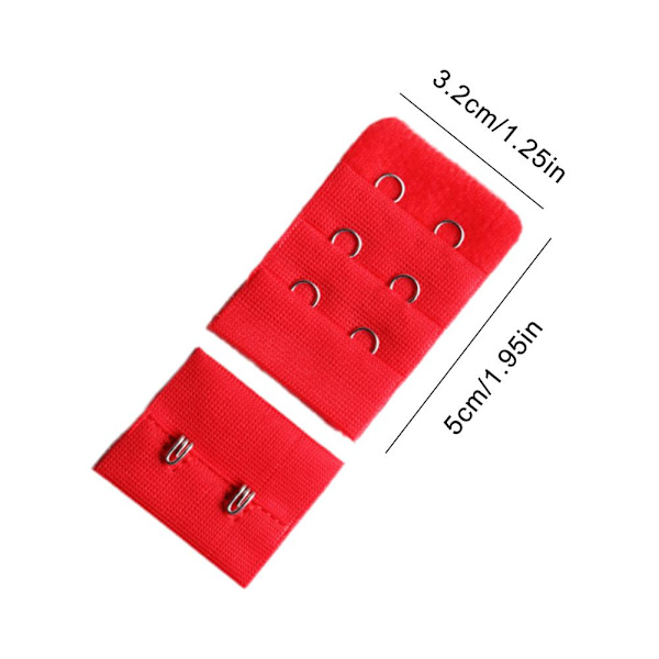 BH-förlängare för kvinnor, mjuk, bekväm, stretchig BH-förlängningsrem, 2 hakar 3 O3Y9 White One size