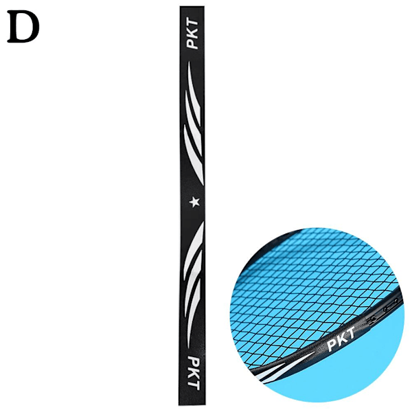 Skyddstejp för badmintonracket, anti-repor, huvudskydd black 1pc