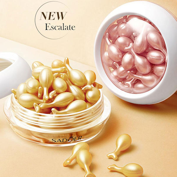 Placenta Essence Rose Snail Capsules Åldersmotverkande Kapslar~ Snail Capsules 0.34gx30