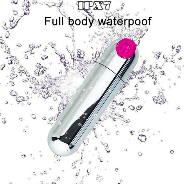 Kraftfull Bullet Vibrator Clit Stimulering Mini Massager Ladda purple One-size