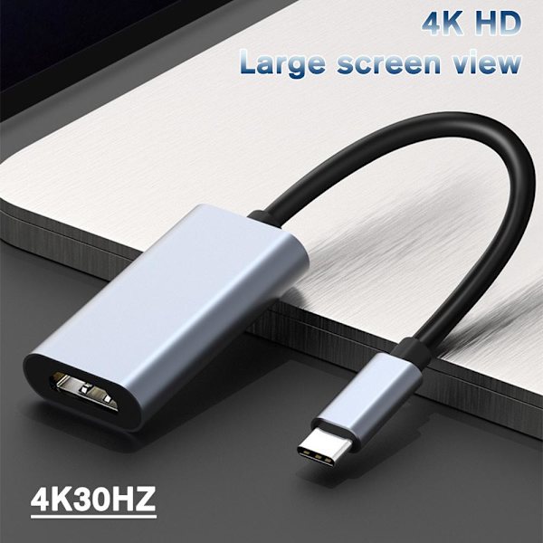 4K 60Hz USB C till HDMI Adapter Typ C Thunderbolt 3 till HDMI Konverterare✨a