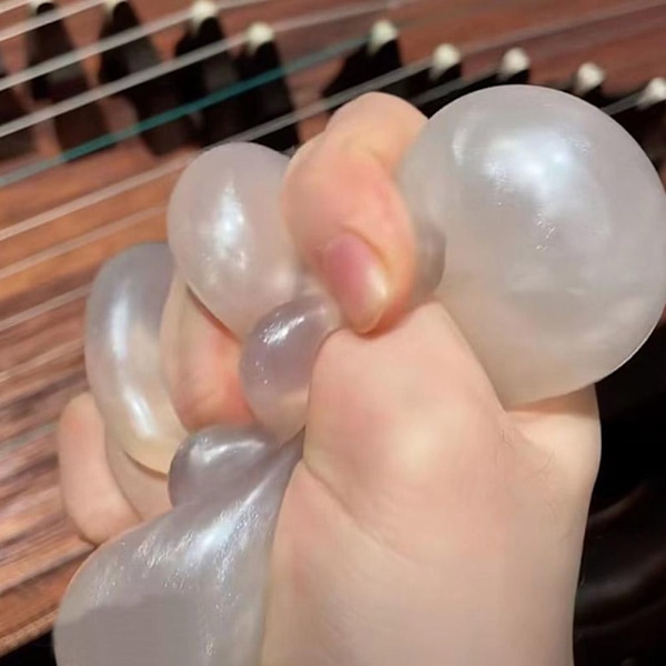 Maltossirap Dekompressionsboll TPR Maltosboll Avslappningsboll Dekompression frosted clear onesize