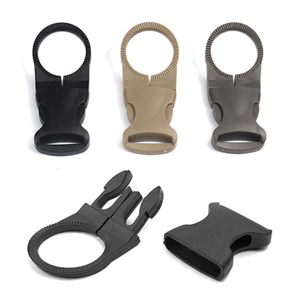 Hängande Spänne Bärbar Vattenflaska Set Mineralvattenflaskhållare För Ryggsäckar Med Utomhus B2m1 black One-size