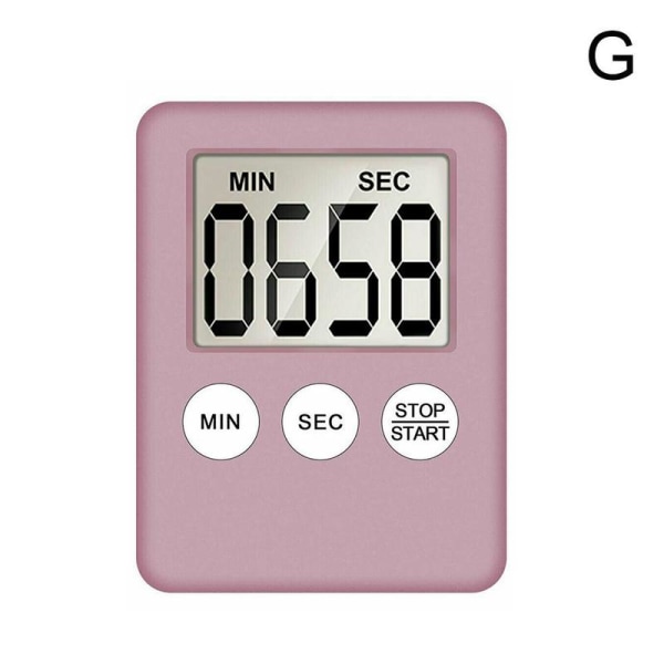Elektronisk timer Kök Countdown Klocka Stoppur US Alarm Smal pink 1pcs