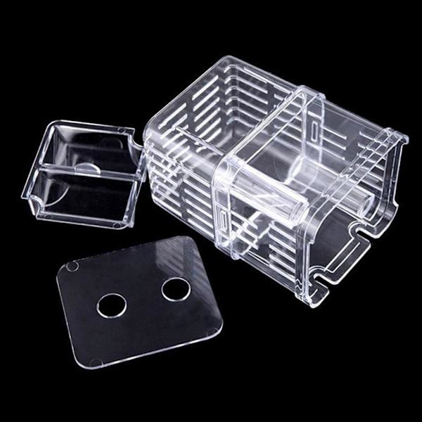1x Fiskodlingslåda Räkodling Akvarium Inkubator UK Akvarietillbehör UK ST TransparentB L