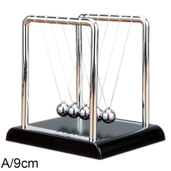 Newtons vagga balansbollar, Newtonpendel med 5 bollar, Fysik 9cm 1pcs