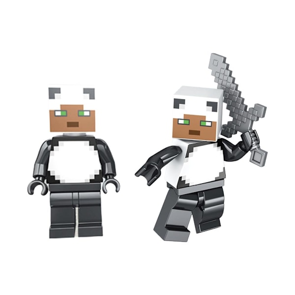 Barn Byggklossar Mini Leksak Stad Minifigurer Block Minecraft Nano C2t4 H1055 1pcs