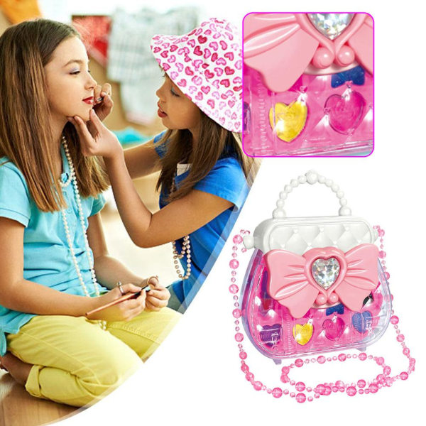 Barn Flickor Sminkleksaker Set Kosmetisk låtsasleksats prinsessan till