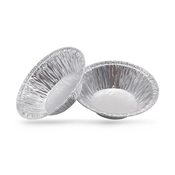 50/100 st äggformar i aluminium för muffins silverB One-size