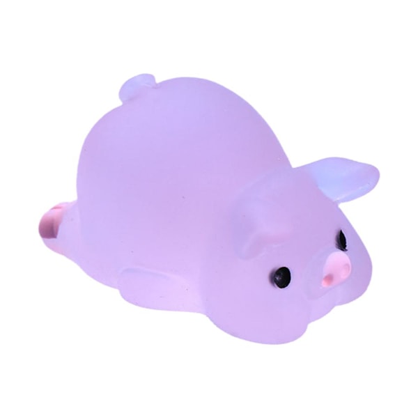 1 st Luminous Mini Resin Pig Bilinstrumentleksaker Dockor Figurer Ho C 1PCS